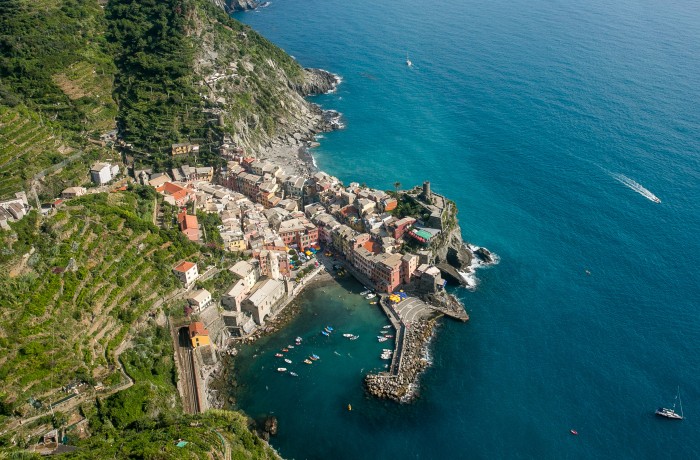 The coastline of Italy