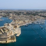 The coastline of Malta
