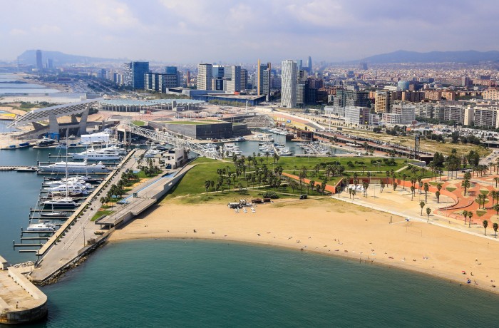 The coastline of Spain