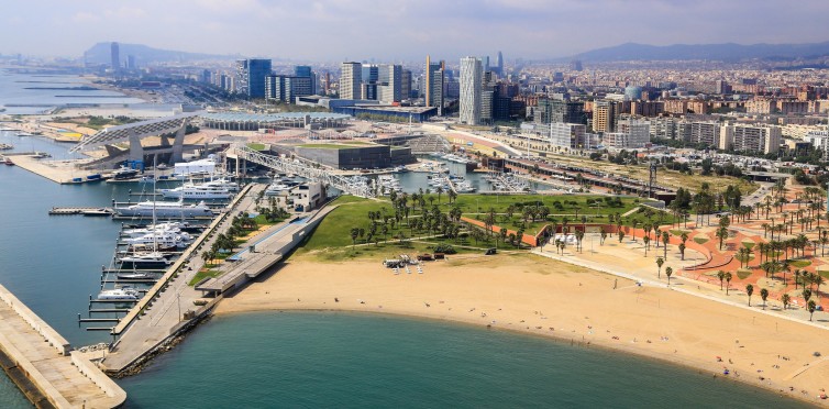 The coastline of Spain